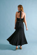 1970s Quorum by Sheridan Barnett Halter Dress [xs/sm]