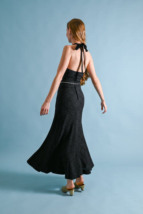 1970s Quorum by Sheridan Barnett Halter Dress [xs/sm]