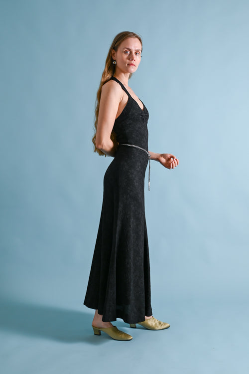 1970s Quorum by Sheridan Barnett Halter Dress [xs/sm]