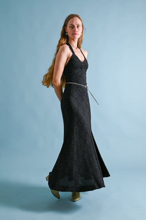 1970s Quorum by Sheridan Barnett Halter Dress [xs/sm]