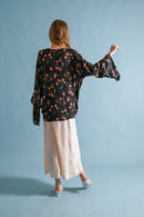 1920s Silk Lamé Angel Sleeve Jacket [xs/sm/med]