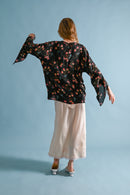 1920s Silk Lamé Angel Sleeve Jacket [xs/sm/med]