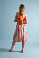 1970s Jean-Louis Scherrer Handpainted Silk Chiffon Dress + Scarf [xs/sm]