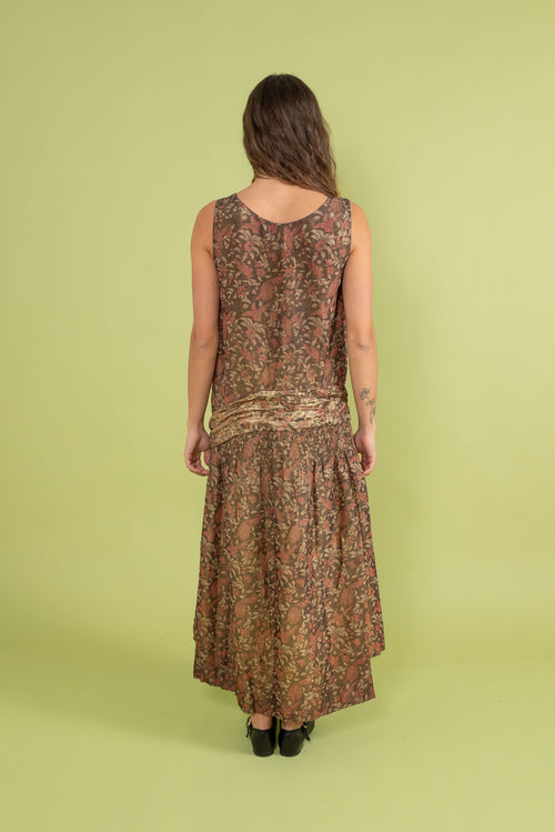 1920s Bird of Paradise Lamé Gown [med/lrg]