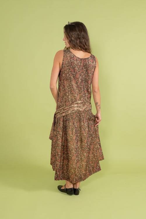 1920s Bird of Paradise Lamé Gown [med/lrg]