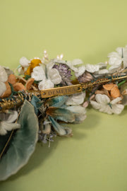 Demetra Handcrafted Antique Millinery Flower Coronet