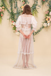 1905 Embroidered Net Medallion Gown Set [xs/sm]