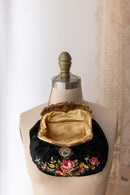 1930s Enamel Frame Point de Beauvais Silk Purse