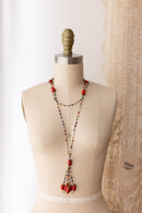 1920s Handblown Italian Glass Bead Sautoir Necklace
