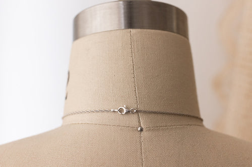 Edwardian Sterling Repoussé Heart Perfume Bottle Necklace