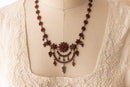 Victorian Celestial Bohemian Garnet Necklace