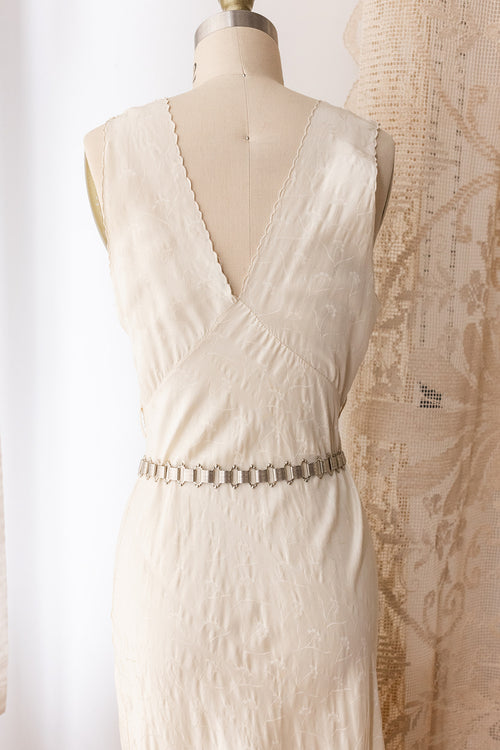 1970s Victorian Revival Book Chain Belt