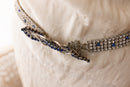 1920s Art Deco Blue Diamanté Belt