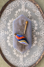 1920s German Handblown Mercury Glass Perfume Bottle