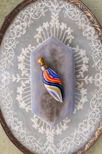 1920s German Handblown Mercury Glass Perfume Bottle