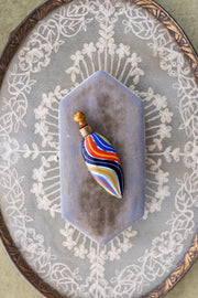 1920s German Handblown Mercury Glass Perfume Bottle