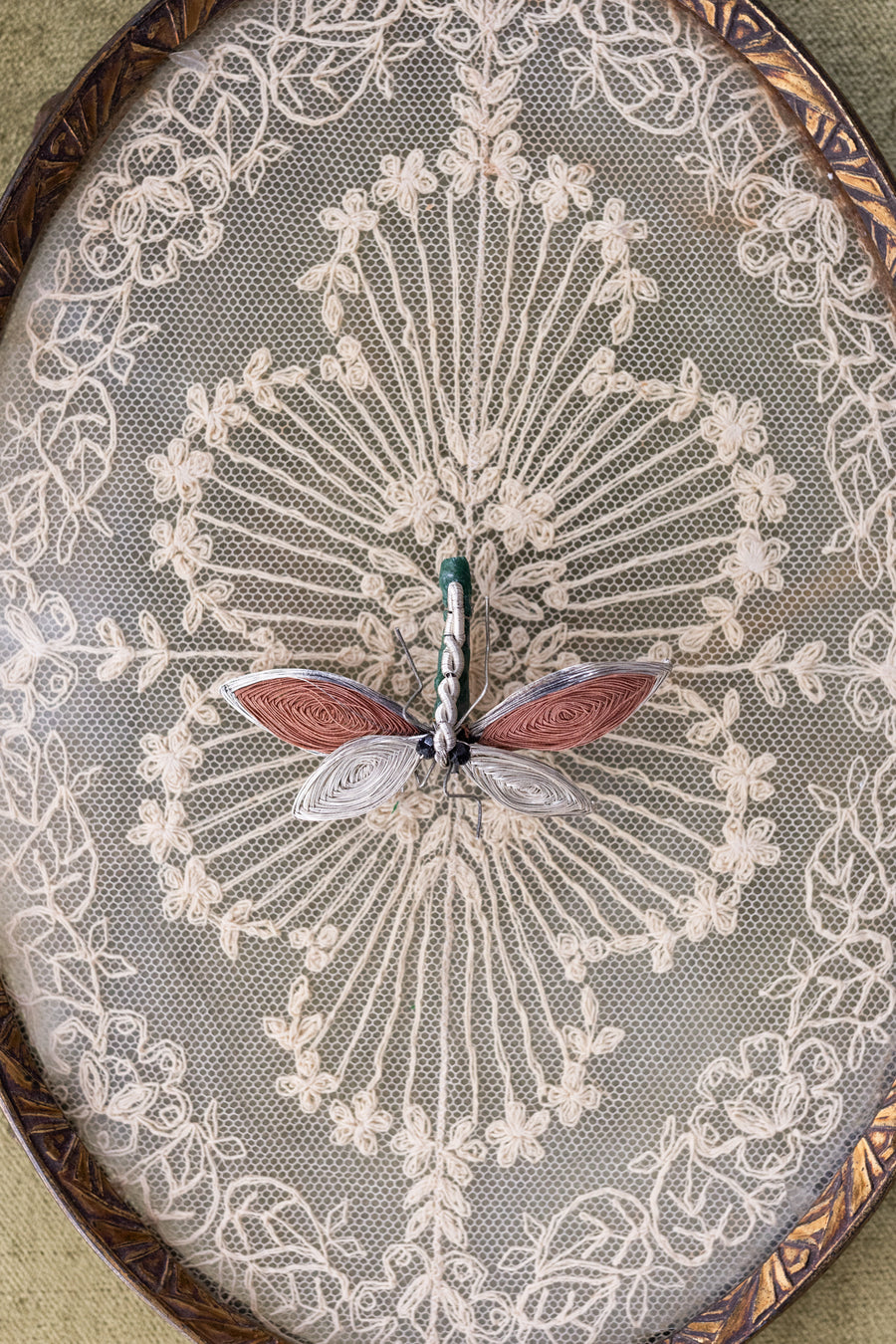 Antique Handmade 3D Wire Brooches