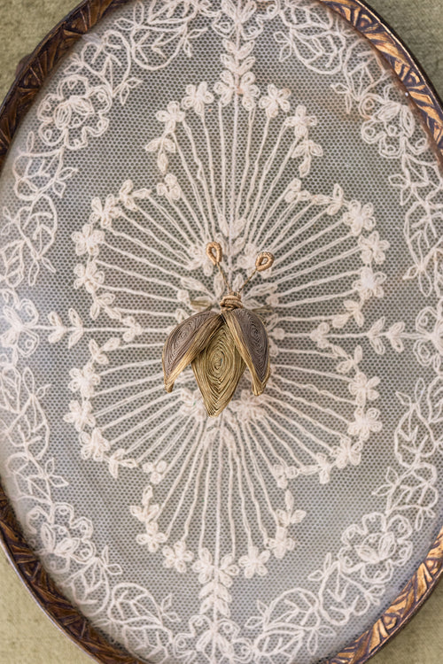 Antique Handmade 3D Wire Brooches