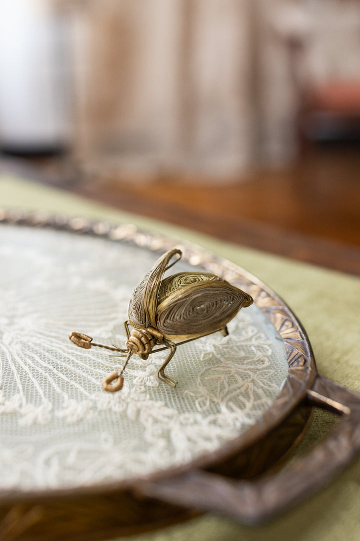 Antique Handmade 3D Wire Brooches
