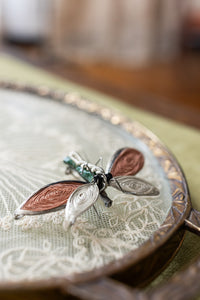 Antique Handmade 3D Wire Brooches