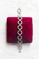 1920s Art Deco Rhinestone Rings Bracelet