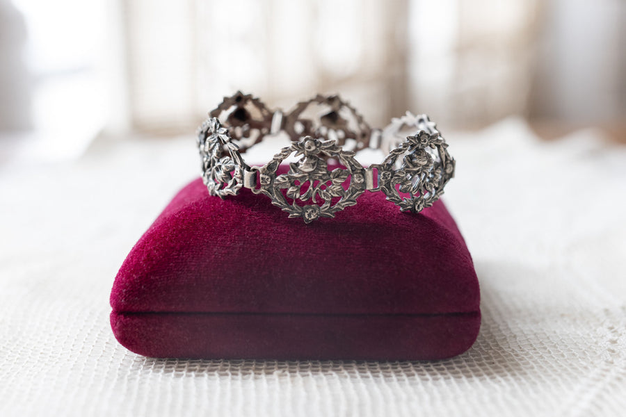 Antique Italian Silver Giardinetti Bracelet