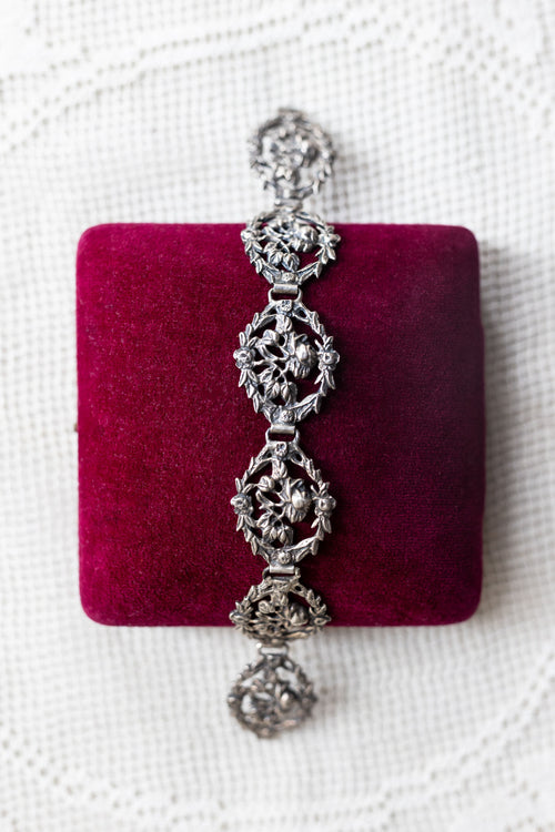 Antique Italian Silver Giardinetti Bracelet
