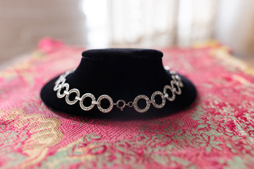 1920s Art Deco Rhinestone Rings Necklace