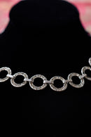 1920s Art Deco Rhinestone Rings Necklace
