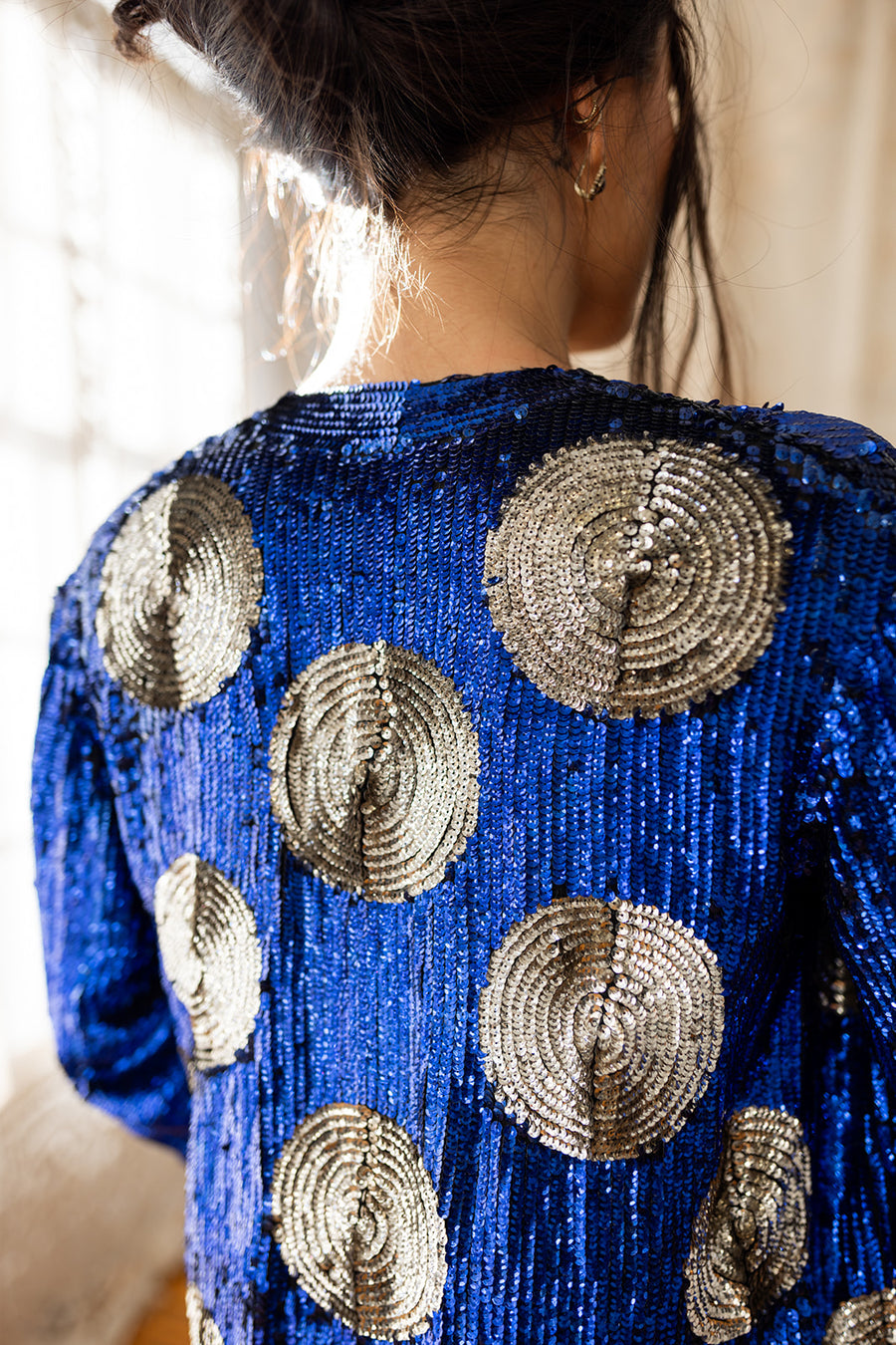 1920s French Couture Starry Night Sequin Jacket