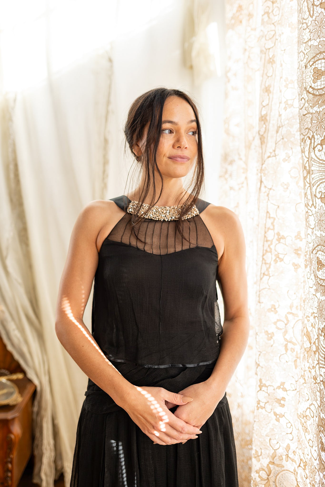 Chanel A/W 2005 Pearls + Bows LBD