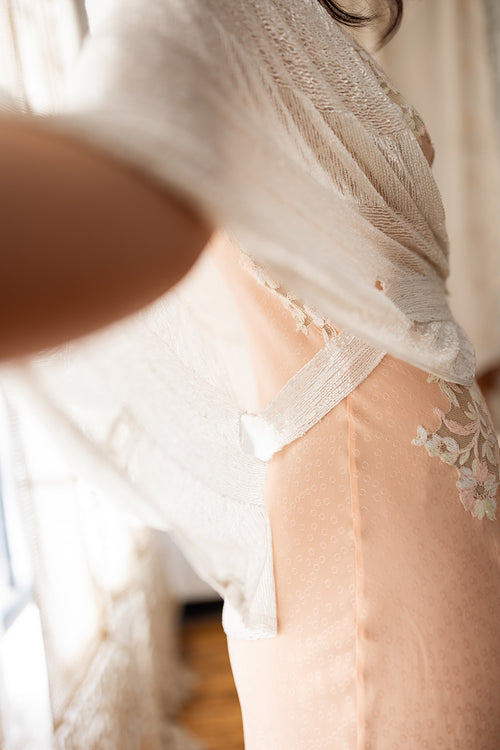 1930s French Couture Beaded Bridal Cape