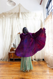 1980s Charles & Patricia Lester Pleated Silk Jacket