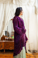 1980s Charles & Patricia Lester Pleated Silk Jacket