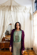 1980s Charles & Patricia Lester Pleated Silk Jacket