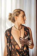 1920s Silk Lamé Robe de Style Gown