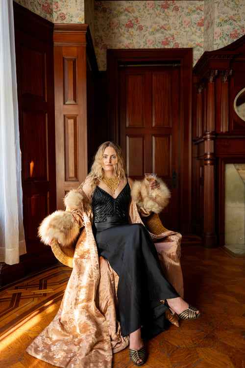 Gucci By Tom Ford F/W 2002 Ribbon Cage Gown